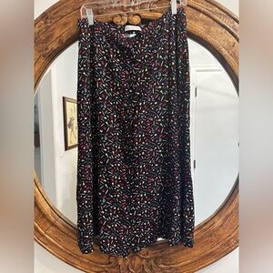 Vintage Christopher and Banks long skirt with school supplies print. Tea…